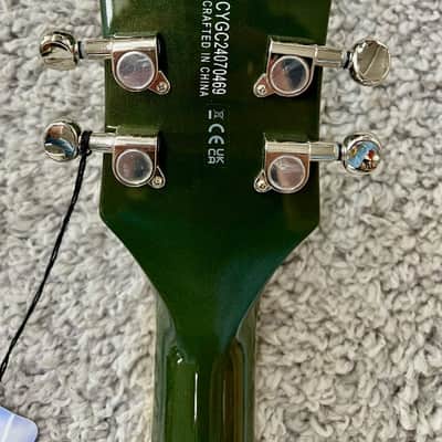 Mint Gretsch G5622 Electromatic Center Block Double-Cut w/ V-Stoptail, Olive Metallic image 3