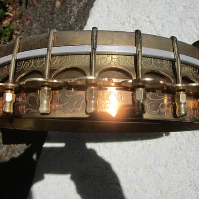 Ludwig Ambassador Plectrum Banjo, Late 1920's, M.C. Burley Neck, Case image 9