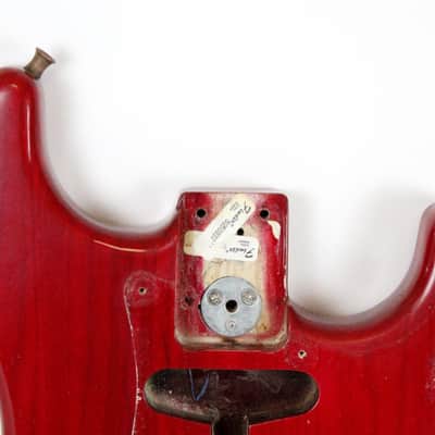 RARE 1979 Vintage Fender Stratocaster ~Killer RELIC~ Factory Wine Red Ash BODY Strat USA 1970s CBS Era image 2