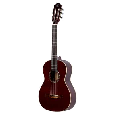 Ortega R121-3/4WR Family Series 3/4 Classical Guitar 6 String - Wine Red + Gigbag image 8