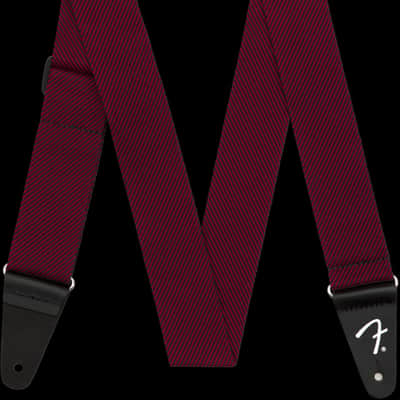 Fender 2" Modern Tweed Strap, Black/Red image 1