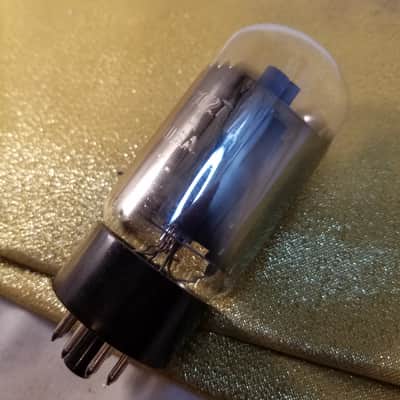 GE Matched Pair (2) 7027A 7027 tNOS AT1000 TESTED Vacuum Tubes (like beefy 6L6GC) Beam Power 1958-1975 image 20