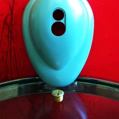 Vintage 1950's Shure Brothers S36 microphone desk stand blue 55 55S 737A 708A # 7 image 7