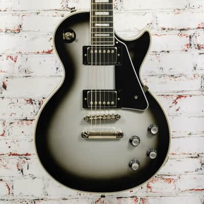 Epiphone - 2021 Les Paul Custom Electric Guitar - Silverburst w/Bareknuckle Mule Pickups - w/Bag USED image 1