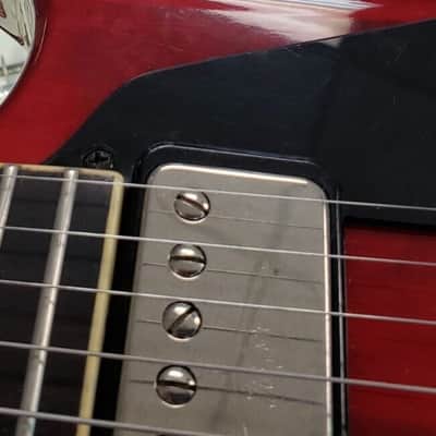 Hofner Contemporary Series Colorama Custom Double Cut DC Style Guitar 2006 - 2010 - Transparent Red image 6