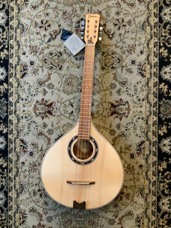 Carvalho MOC308 Octave Mandolin Spruce, pickup & hard bag image 1