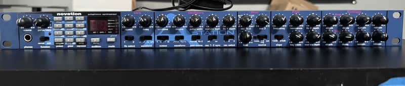 Novation A Station 8-Voice Rackmount Synthesizer 2001 - Blue image 1