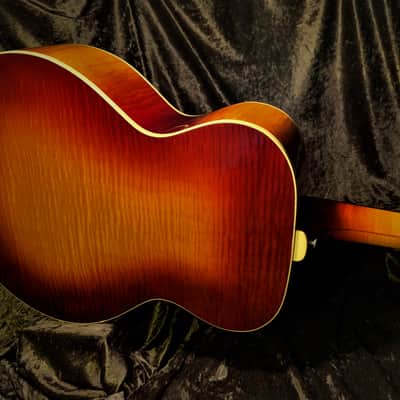 1988 Guild Acoustic Guild GF30sbx Vintage Gruhn/Walker Sunburst Flame Maple Archback Acoustic image 4