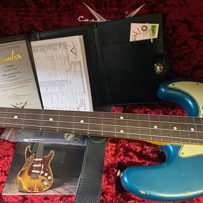 NEW Old Stock! 2022 Fender Custom Shop '60 Jazz Bass Relic - Ocean Turquoise - 9.6 lbs - Authorized Dealer - R121248 image 9