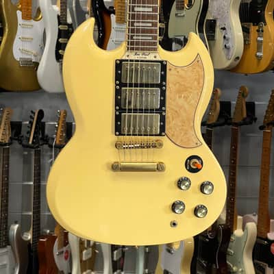 Epiphone Sg Les Paul Custom 3 Pickup White | Reverb