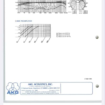 AKC C460B recording omnidirectional mic w/removeable 20dB pad image 8