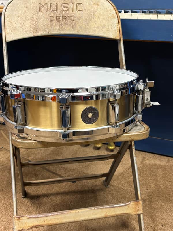 SOLID (Craviotto - Select) 4x14 Heavy Bell Brass Snare Drum (c. 1989) SUPER RARE! image 1