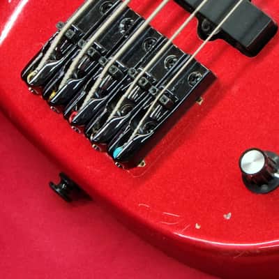 Unknown Fretless 5 string bass Red as is image 4