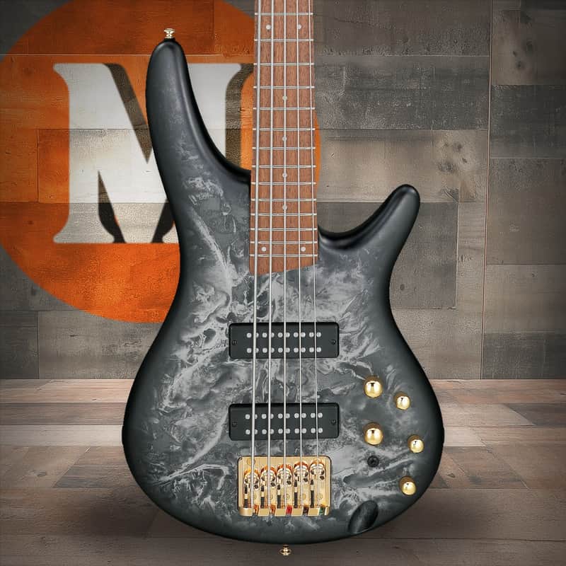 Ibanez SR Standard 5 String Electric Bass - Black Ice Frozen Matte (SR305EDXBZM) image 1