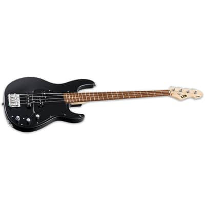 ESP AP-204 Black Satin 4-String Bass Guitar - Black image 3