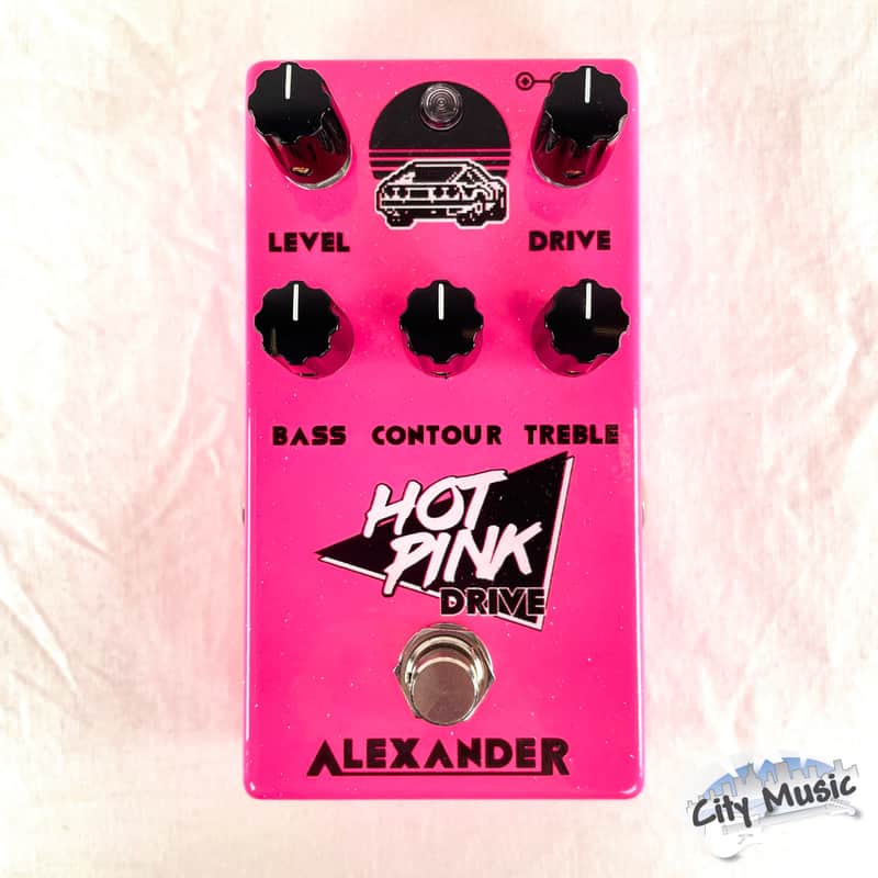 Used Alexander Hot Pink Drive Overdrive Guitar Effects Pedal ♫ image 1