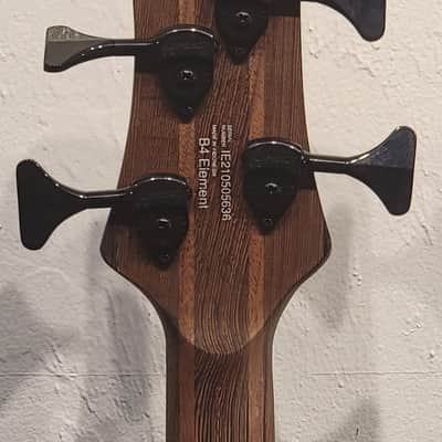 Cort B4ELEMENTOPN Mahogany Body Ash Top 5pcs Walnut & Panga Panga Neck 4-String Electric Bass Guitar image 24