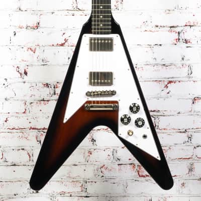 Epiphone 2025 70s Flying V Tobacco Sunburst with PRS USA 58/15 LT Pups with Bag USED