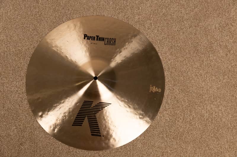 Zildjian 18" K Paper Thin Crash Cymbal 1202g image 1