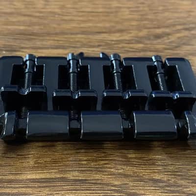 Black 3 Point 4 String Bass Bridge For EB-3 / Thunderbird / EB-0 image 5