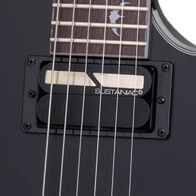 Schecter Damien Platinum 6 FR Electric Guitar - Satin Black (1183) image 7