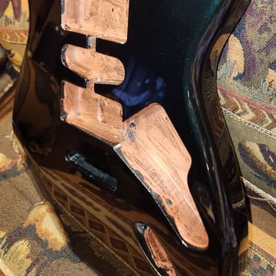 Cameleon Color Shifting Stratocaster Style Guitar Body Metallic Sparkle image 4