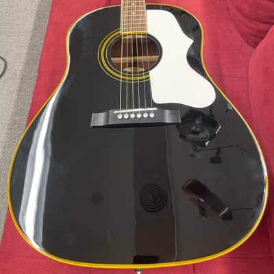 Epiphone Ltd. Ed. 1963 J-45 Reissue - Ebony w/ Aged Binding, Rosette & Logo Inlay image 2