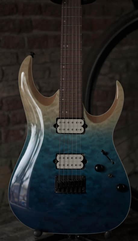 Ibanez RGA42HPQM - Blue Iceberg Gradation(BIG) image 1