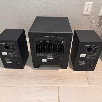 Yamaha HS8 Subwoofer and Pair of HS5 5" Powered Studio Monitors image 3