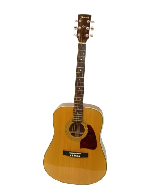 1996 Ibanez Artwood AW100 Dreadnought Acoustic Guitar, Natural