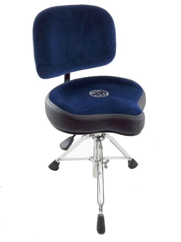 Roc-N-Soc Nitro Gas Drum Throne with Back Rest, BLUE Free Shipping / New In Box / Authorized Dealer! image 1