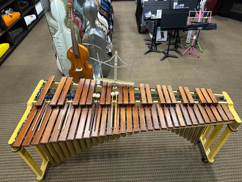 Musser 'Band' 4.3 Octave Marimba Model #210 c-1950.  With Custom Wooden Travel Cases image 1