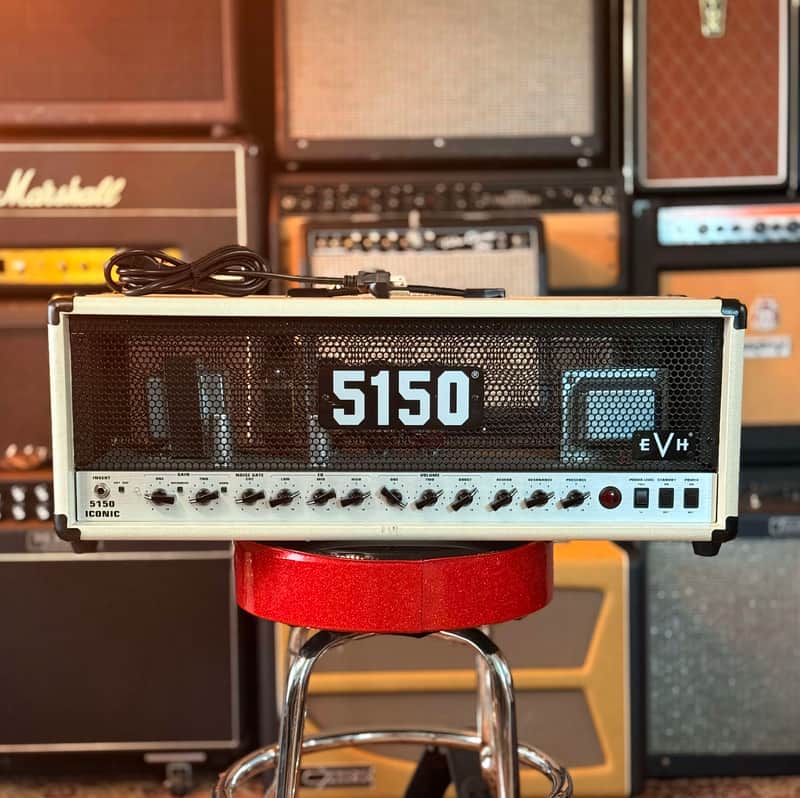 EVH 5150 Iconic Series 2-Channel 80-Watt Guitar Amp Head 2021 - Present - Ivory image 1