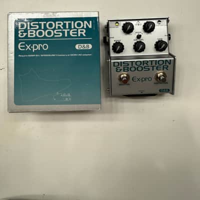 Ex Pro D&B Distortion Booster Boost Guitar Effect Pedal + Original Box image 1