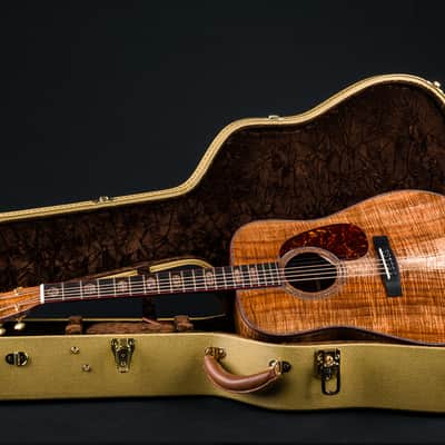 Huss and Dalton D-45 Premium Figured Koa with Paua Pearl Custom NEW image 25