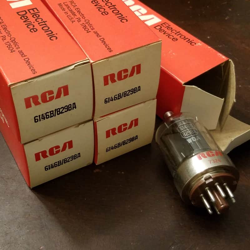 RCA Pair (2) 6146B beam power octal tNOS TESTED Vacuum Tube 8298A Audio 1954-1980 image 1