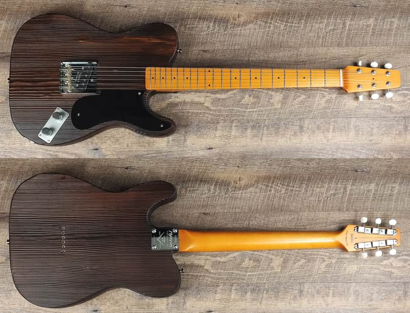 MyDream Partcaster Custom Built -Torch-burned Snake Head 1949 Proto image 1