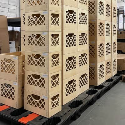 Turntable Lab: Classic Wooden Record Storage Crate image 6