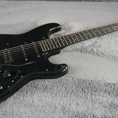 Fender Stratocaster Contemporary HSS Floyd Rose MIJ Fujigen E6 Black 1986-1987 image 4