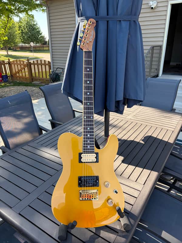 Fender Special Edition Custom Telecaster FMT HH Amber Solid Body - Goldtop 2022 - Goldtop image 1