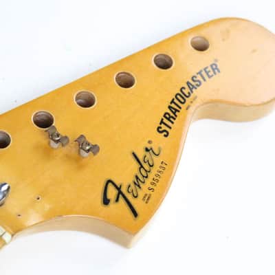1979 Vintage Fender Stratocaster Maple 3-Bolt NECK ~Player Grade~ Checking USA Strat 1970s image 12