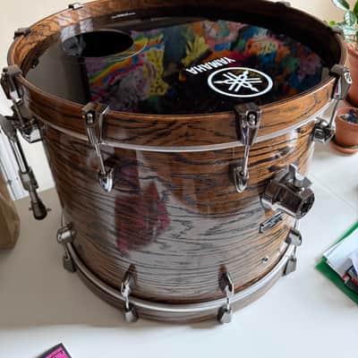 Yamaha Live Custom Hybrid Oak 3pc Drum Set Natural MINT image 2