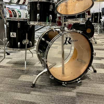 Rogers XP-8 5 Piece Drum Kit 1980 - Jet Black image 2