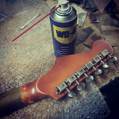 201707 :: Baldman's Relic "We Want You!" Stratocaster in Army Green :: Aged Vintage Roadworn image 21