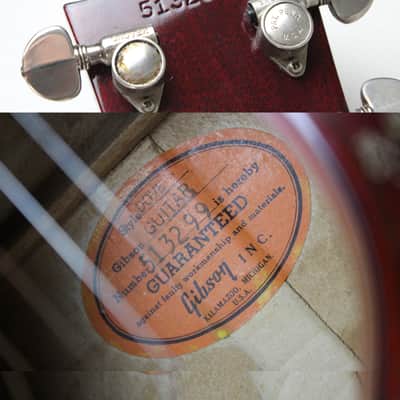 1968 Gibson Dove Vintage Acoustic Guitar Cherry Sunburst 100% Original w/ OHSC Minty 1960's Dreadnought with Manual image 25