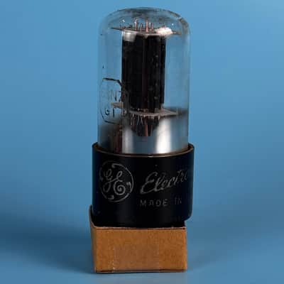 1957 General Electric 6SN7GT Vintage Black Plated Vacuum Tube! T580 image 2