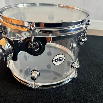 DW Acrylic Design Series Drum 9" x 12" Tom - Clear image 1