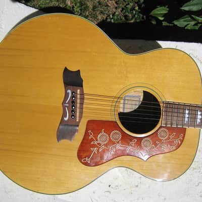 Penco j-200 Guitar, Early 70's, Made In Japan, Solid Cedar Top, Sounds Great, Beautiful image 2