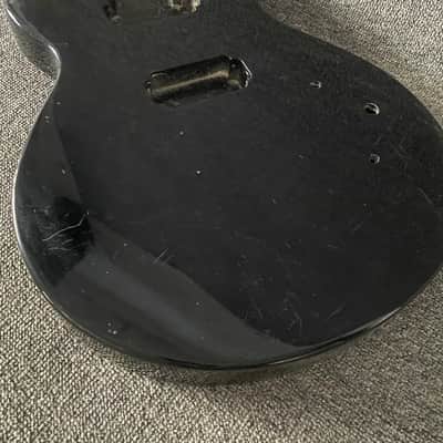 Black Glossy Finish Basswood Guitar Single Cut Body image 6