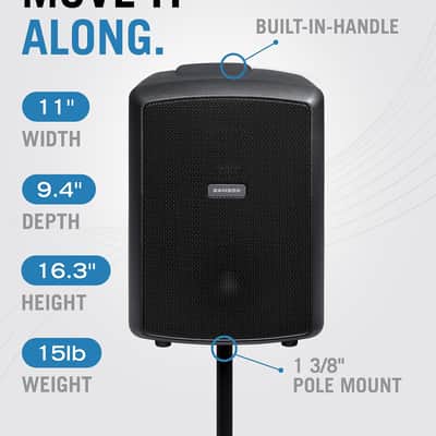 Samson Expedition Explor Rechargeable PA System with Wireless Microphone image 2